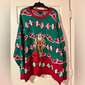 Blizzard Bay Men's Ugly Funny Christmas Sweater CrossFit Weightlifting Sweater